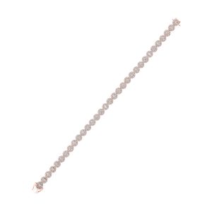 14Kt Rose Gold Diamond 3Ctw Bracelet