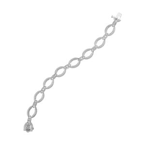 14Kt White Gold Diamond 1/2Ctw & Ruby 1Ctw Pendant