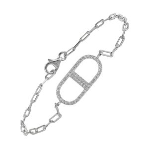 14Kt White Gold Diamond 1/7Ctw Bracelet