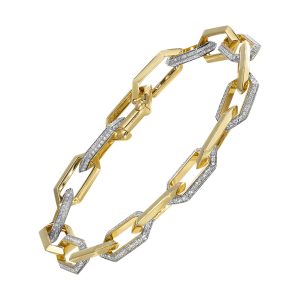 14Kt Yellow Gold Diamond 1 1/2Ctw Bracelet