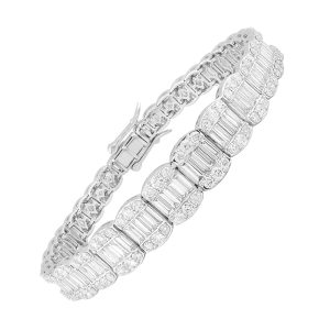 14Kt White Gold Diamond 8 3/8Ctw Bracelet