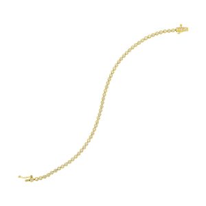 14Kt Yellow Gold Diamond 1Ctw Bracelet