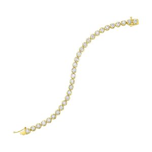 14Kt Yellow Gold Diamond 10Ctw Bracelet