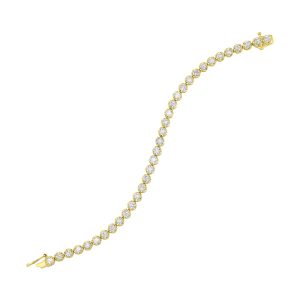 14Kt Yellow Gold Diamond 7Ctw Bracelet