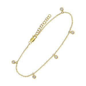 14Kt Yellow Gold Diamond 1/4Ctw Bracelet
