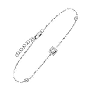 14Kt White Gold Diamond 3/8Ctw Bracelet