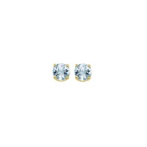 14Kt Yellow Gold Aquamarine 1/2Ctw Earring