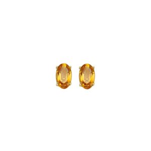 14Kt Yellow Gold Citrine 1/2Ctw Earring