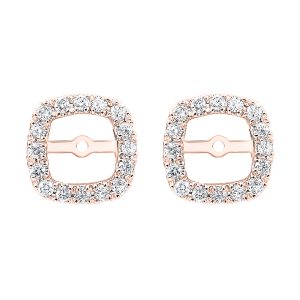 14Kt Rose Gold Diamond 1/5Ctw Earring