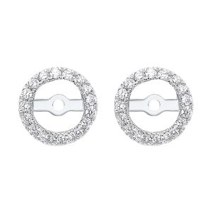 14Kt White Gold Diamond 1/5Ctw Earring