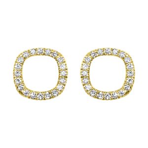 14Kt Yellow Gold Diamond 1/15Ctw Earring