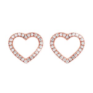 14Kt Rose Gold Diamond 1/10Ctw Earring