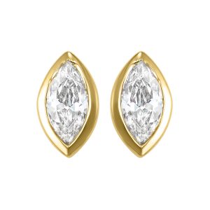 14Kt Yellow Gold Diamond 1/6Ctw Earring