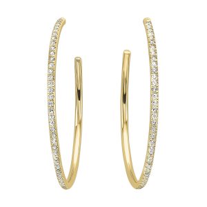 14Kt Yellow Gold Diamond 1/12Ctw Earring