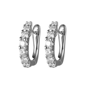 14Kt White Gold Diamond 3/4Ctw Earring