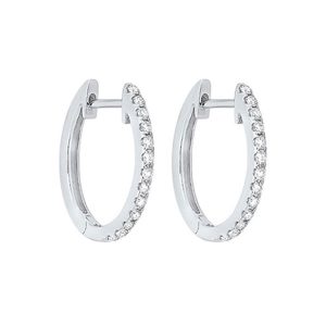 14Kt White Gold Diamond 1/4Ctw Earring
