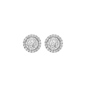 14Kt White Gold Diamond 1/2Ctw Earring