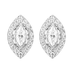 14Kt White Gold Diamond 3/8Ctw Earring