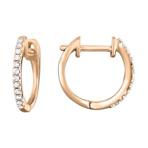 10Kt Rose Gold Diamond 1/10Ctw Earring