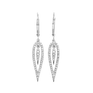 14Kt White Gold Diamond 1/2Ctw Earring