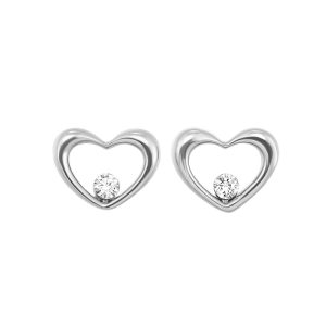 10Kt White Gold Diamond 1/15Ctw Earring