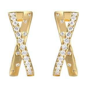14Kt Yellow Gold Diamond 1/2Ctw Earring