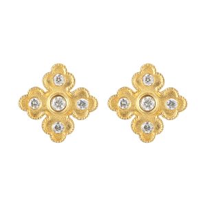 14Kt Yellow Gold Diamond 1/4Ctw Earring