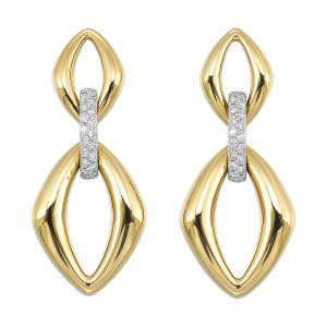 14Kt Yellow Gold Diamond 1/3Ctw Earring