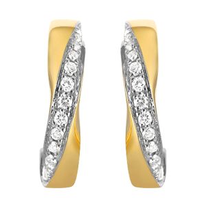 14Kt Yellow Gold Diamond 1/4Ctw Earring
