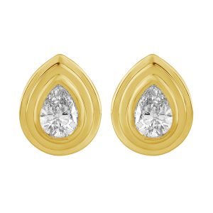 14Kt Yellow Gold Diamond 1/3Ctw Earring
