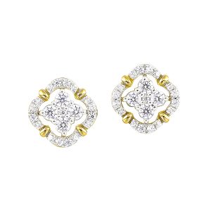 14Kt Yellow Gold Diamond 1/2Ctw Earring