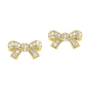 10Kt Yellow Gold Diamond 1/7Ctw Earring