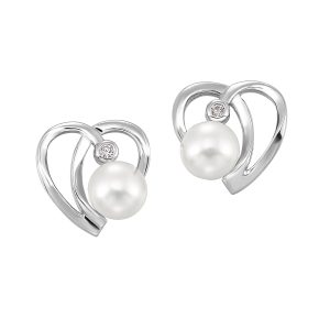 Silver Pearl Earring