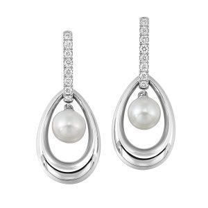 14Kt White Gold Diamond 1/5Ctw Earring