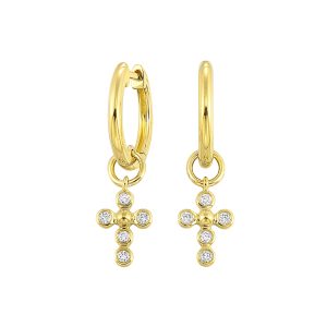 14Kt Yellow Gold Diamond 1/10Ctw Earring