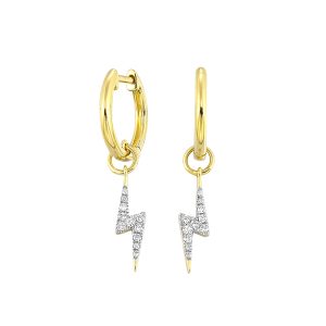 14Kt Yellow Gold Diamond 1/10Ctw Earring