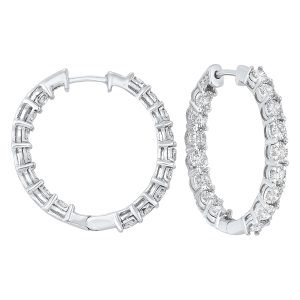 14Kt White Gold Diamond 1 7/8Ctw Earring