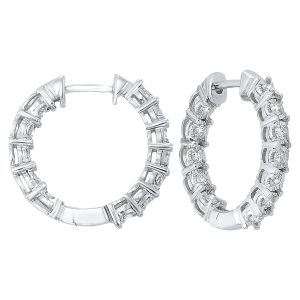 14Kt White Gold Diamond 1/2Ctw Earring