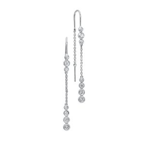 14Kt White Gold Diamond 1/2Ctw Earring