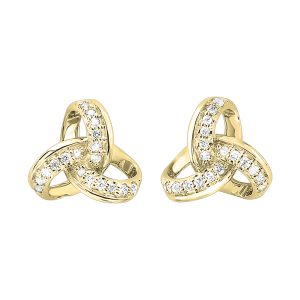 10Kt Yellow Gold Diamond 1/10Ctw Earring