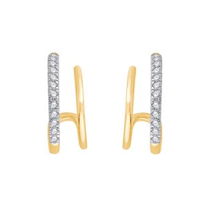 10Kt Yellow Gold Diamond 1/8Ctw Earring