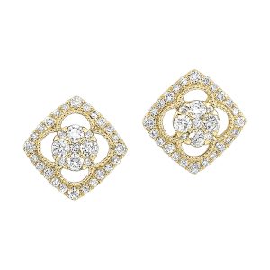 14Kt Yellow Gold Diamond 1/2Ctw Earring