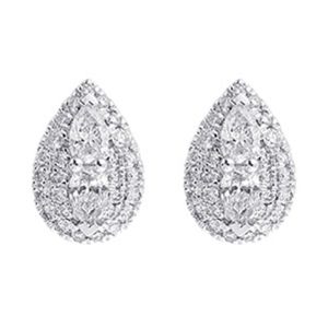 14Kt White Gold Diamond 1/3Ctw Earring