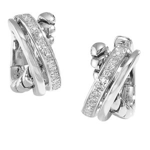 Silver Diamond 1/5Ctw Earring