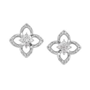 14Kt White Gold Diamond 1/5Ctw Earring