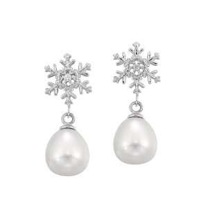 Silver Pearl Earring