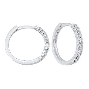 14Kt White Gold Diamond 1/7Ctw Earring
