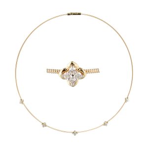 14Kt Yellow Gold Diamond 1/2Ctw Necklace