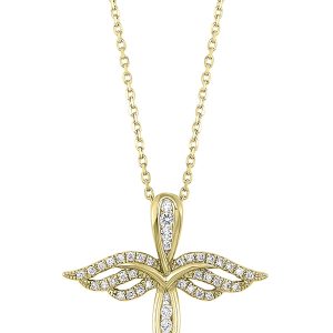 10Kt Yellow Gold Diamond 1/7Ctw Pendant