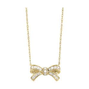 10Kt Yellow Gold Diamond 1/7Ctw Pendant